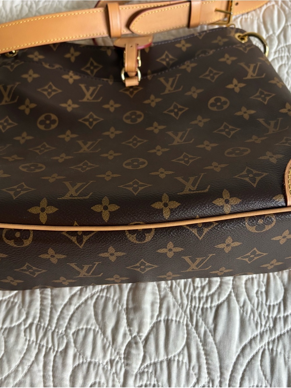 Louis Vuitton Monogram Brown & Natural Leather Shoulder Bag - Picture 9 of 14